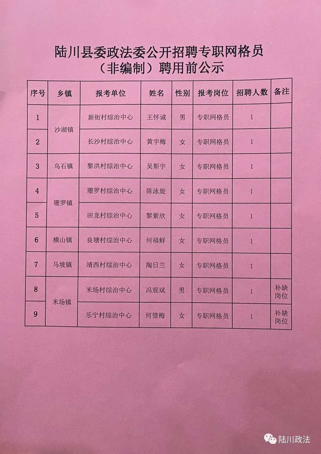 栾川县医疗保障局招聘启事